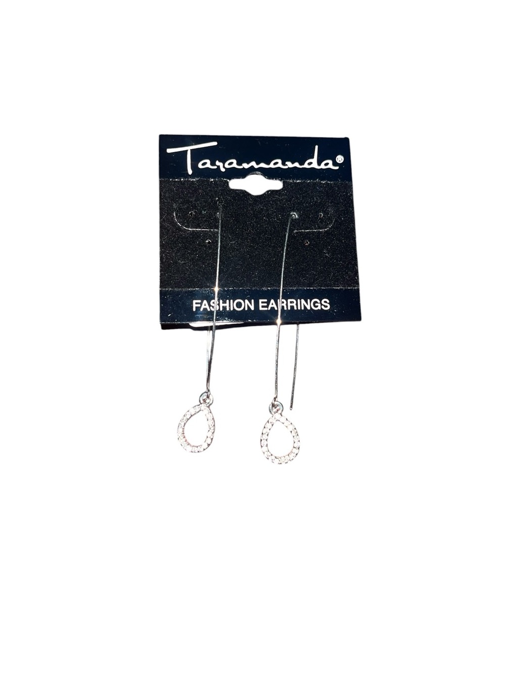 Taramanda Silver Teardrop Threader Earrings